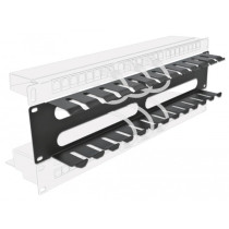 19' cable management patch panel with 4 openings, cable routing — Buy in Cyprus with Fast Delivery