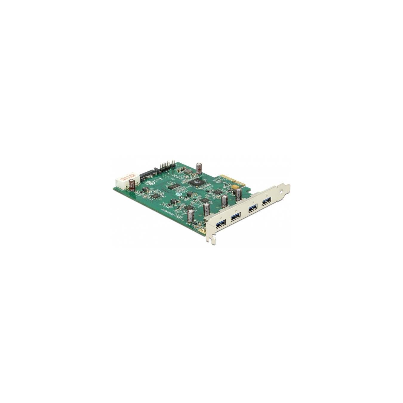 PCI Express Karte x4 to 4 x extern USB-A 3.2 Gen 1 (Quad Channel), USB-Controller — Buy in Cyprus with Fast Delivery