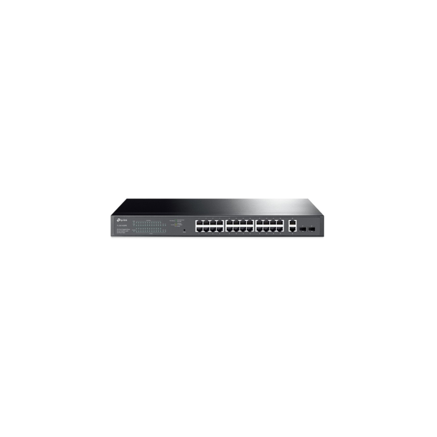 TP-Link TL-SG1428PE - 26-Port Gigabit Managed L2 Switch, 24-Port PoE+ (250W), 2 SFP, 1U Rackmount, Black