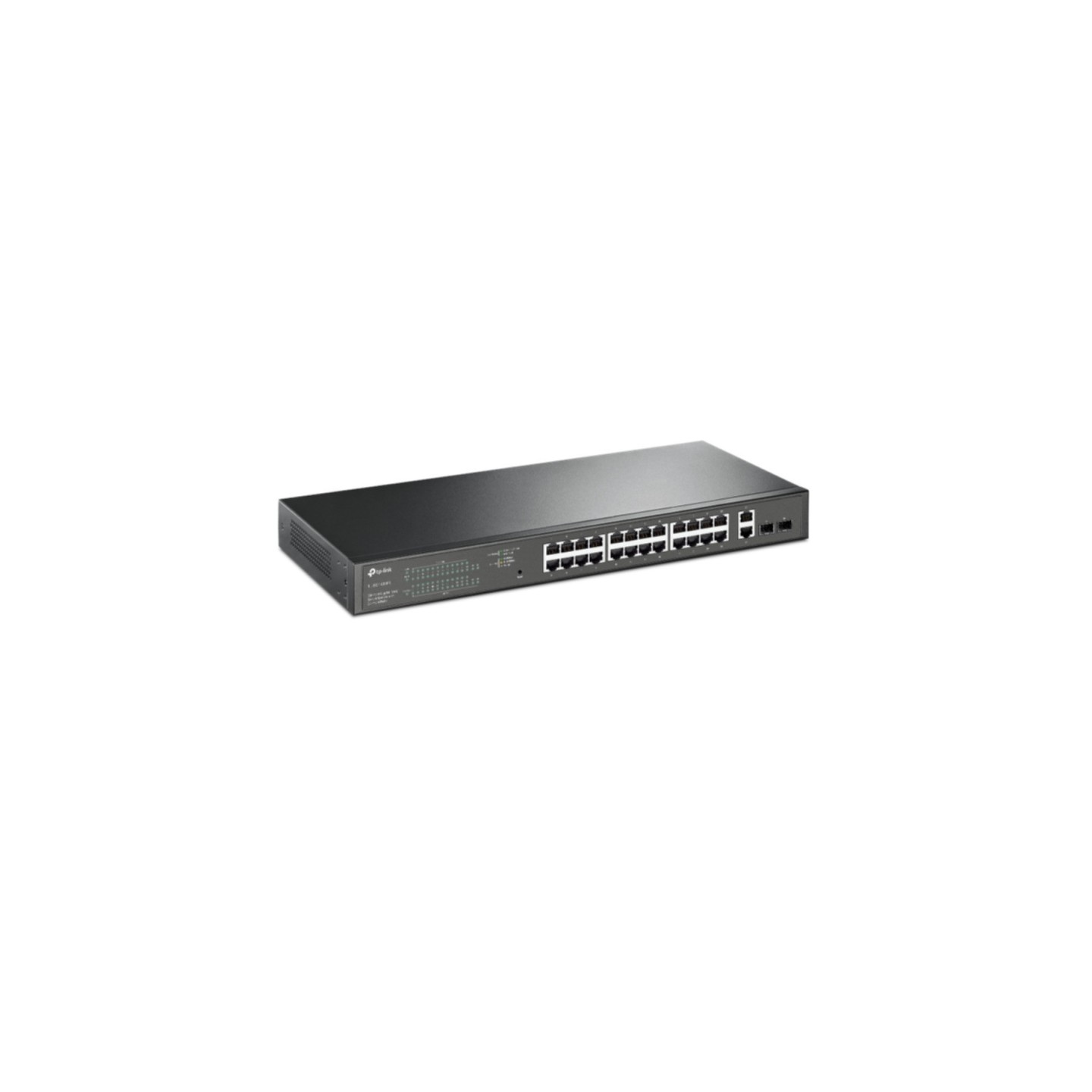 TP-Link TL-SG1428PE - 26-Port Gigabit Managed L2 Switch, 24-Port PoE+ (250W), 2 SFP, 1U Rackmount, Black
