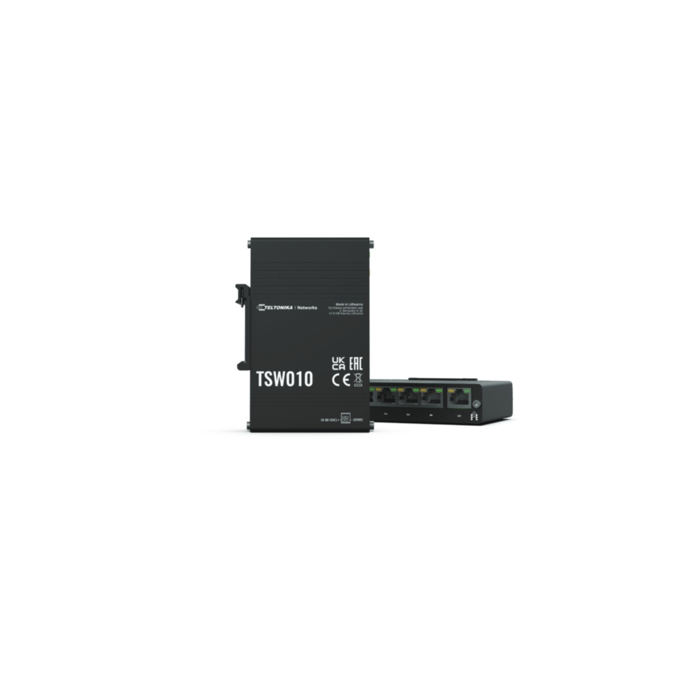 Teltonika TSW010 - 5-Port 10/100 Mbps Fast Ethernet Switch - Compact Desktop, 1 Gbps Switching Capacity