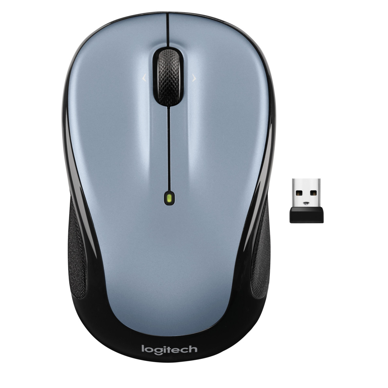 Logitech M325s Wireless Mouse - 910-006813 - Ambidextrous, Black/Gray, 1000 DPI, 5 Buttons, 2.4GHz