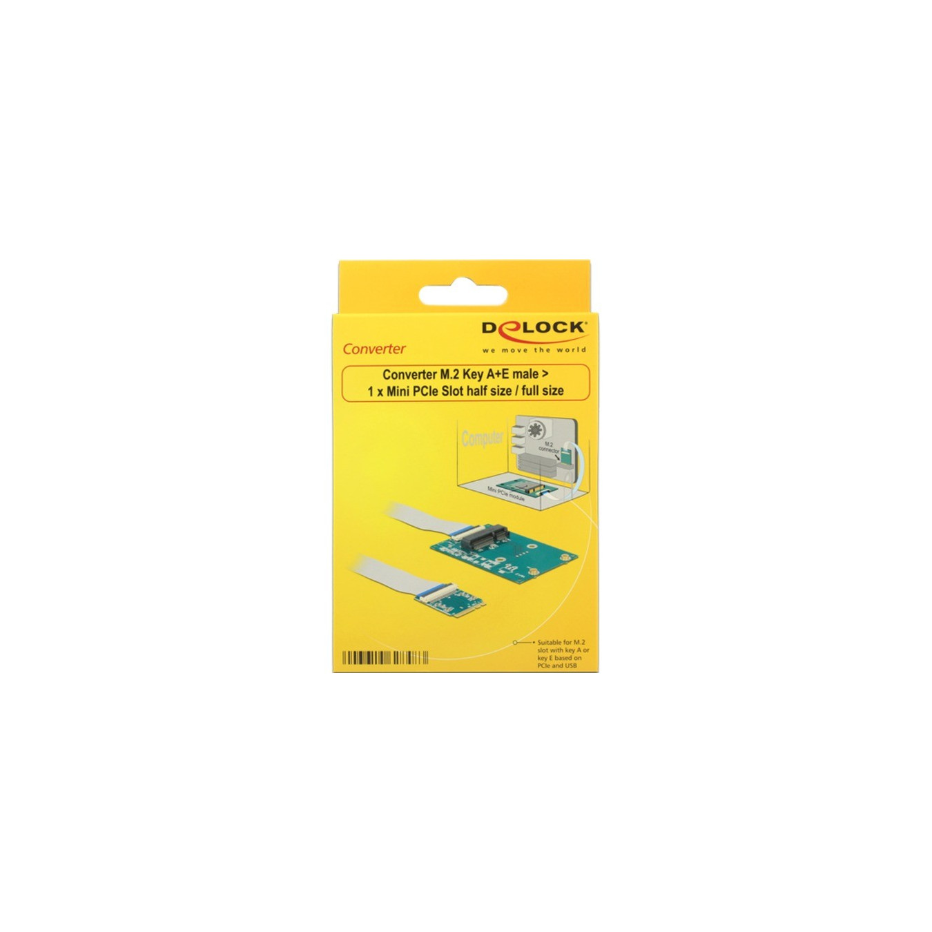 Converter M.2 Key A+E connector to Mini PCIe slot — Buy in Cyprus with Fast Delivery