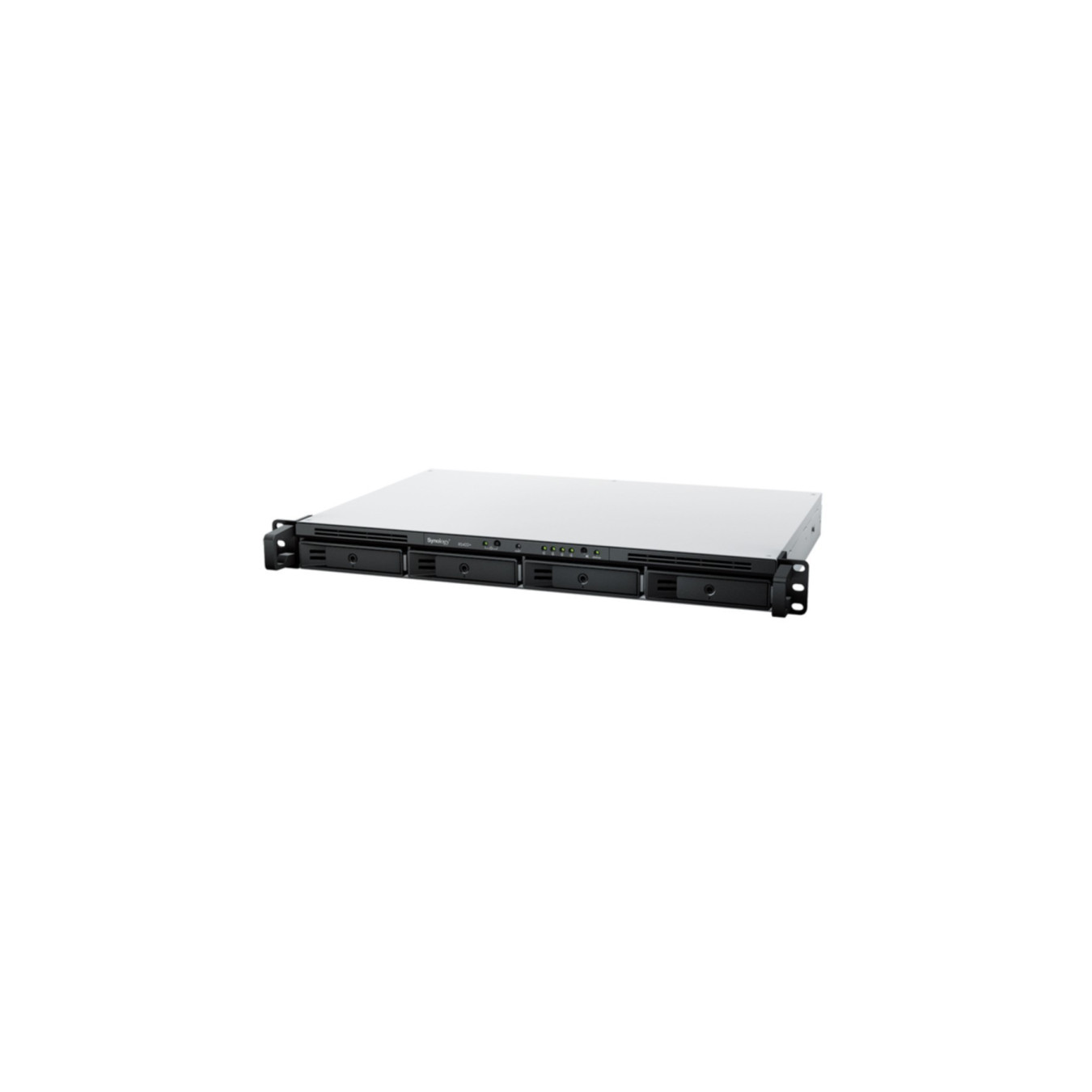 Synology RackStation RS422+ - 4-Bay 1U Rack NAS, AMD R1600 2.6–3.1GHz, 2GB ECC DDR4, Black
