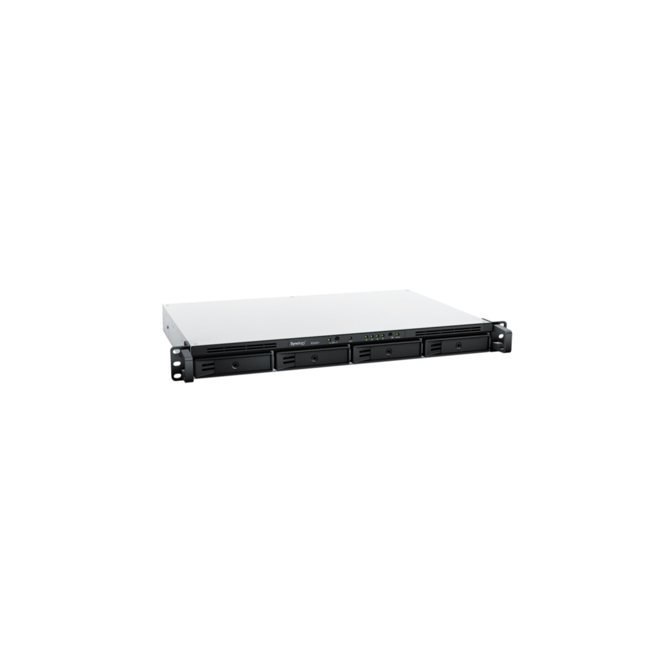 Synology RackStation RS422+ - 4-Bay 1U Rack NAS, AMD R1600 2.6–3.1GHz, 2GB ECC DDR4, Black