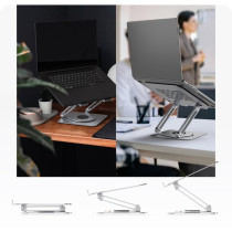 Height-adjustable, rotating notebook stand IB-NH300-R — Buy in Cyprus with Fast Delivery