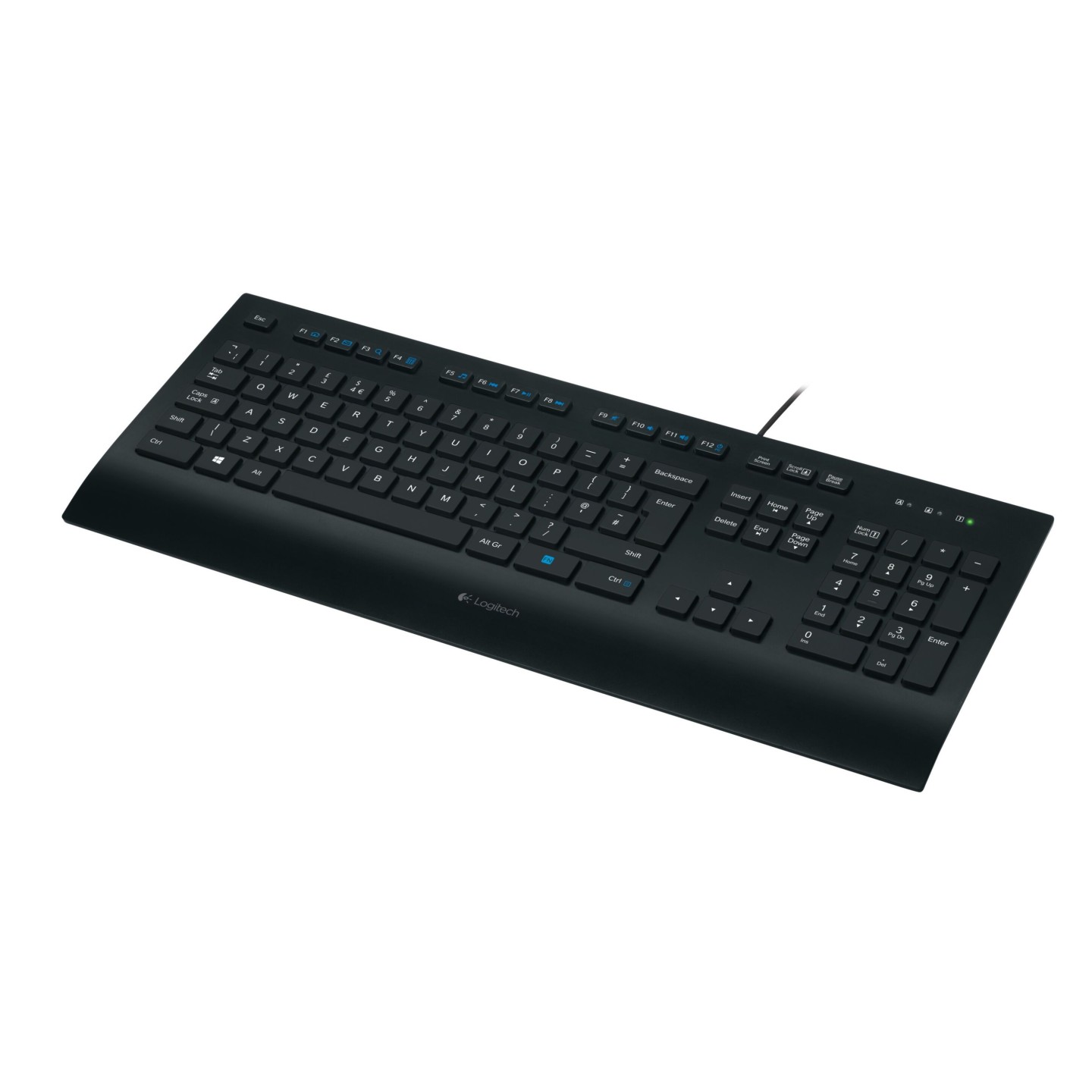 Logitech K280e Wired USB Keyboard - 920-008669 - Full-Size QWERTZ German, Black (Boxed) — Buy in Cyprus with Fast Delivery