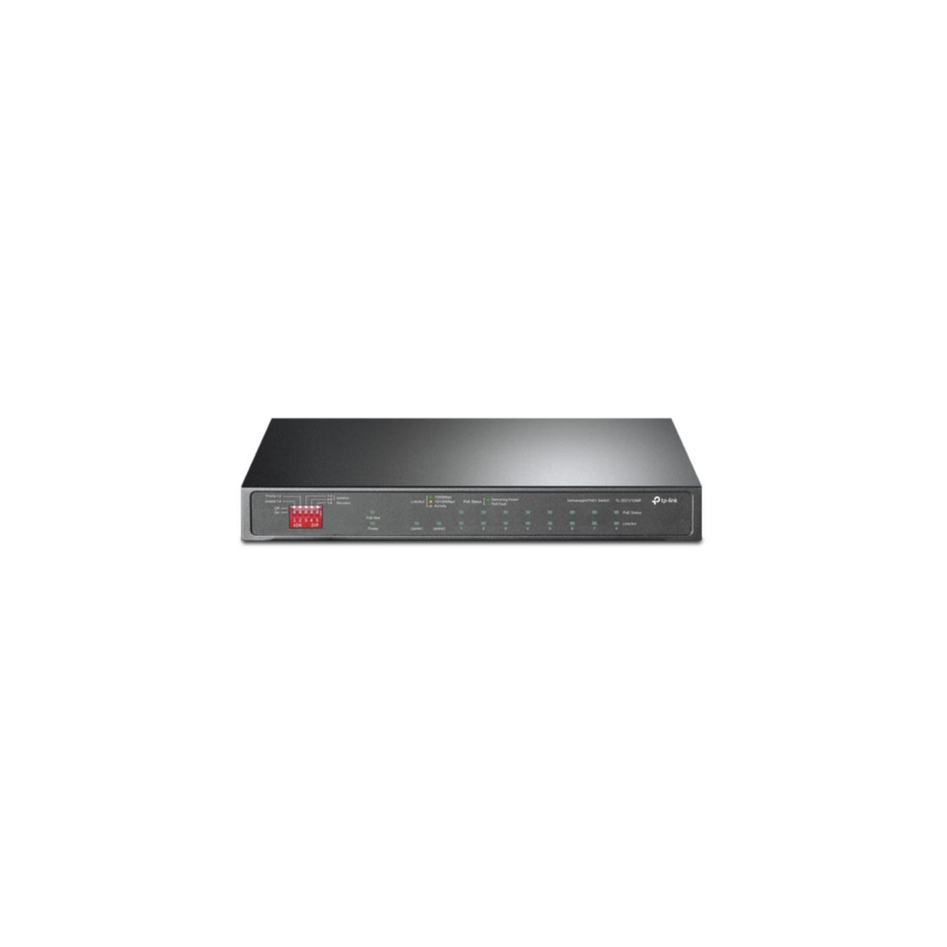 TP-Link 8-Port Gigabit PoE+ Switch - TL-SG1210MP - 8x PoE+ (30W), 1x SFP, Black, Unmanaged — Buy in Cyprus with Fast Delivery