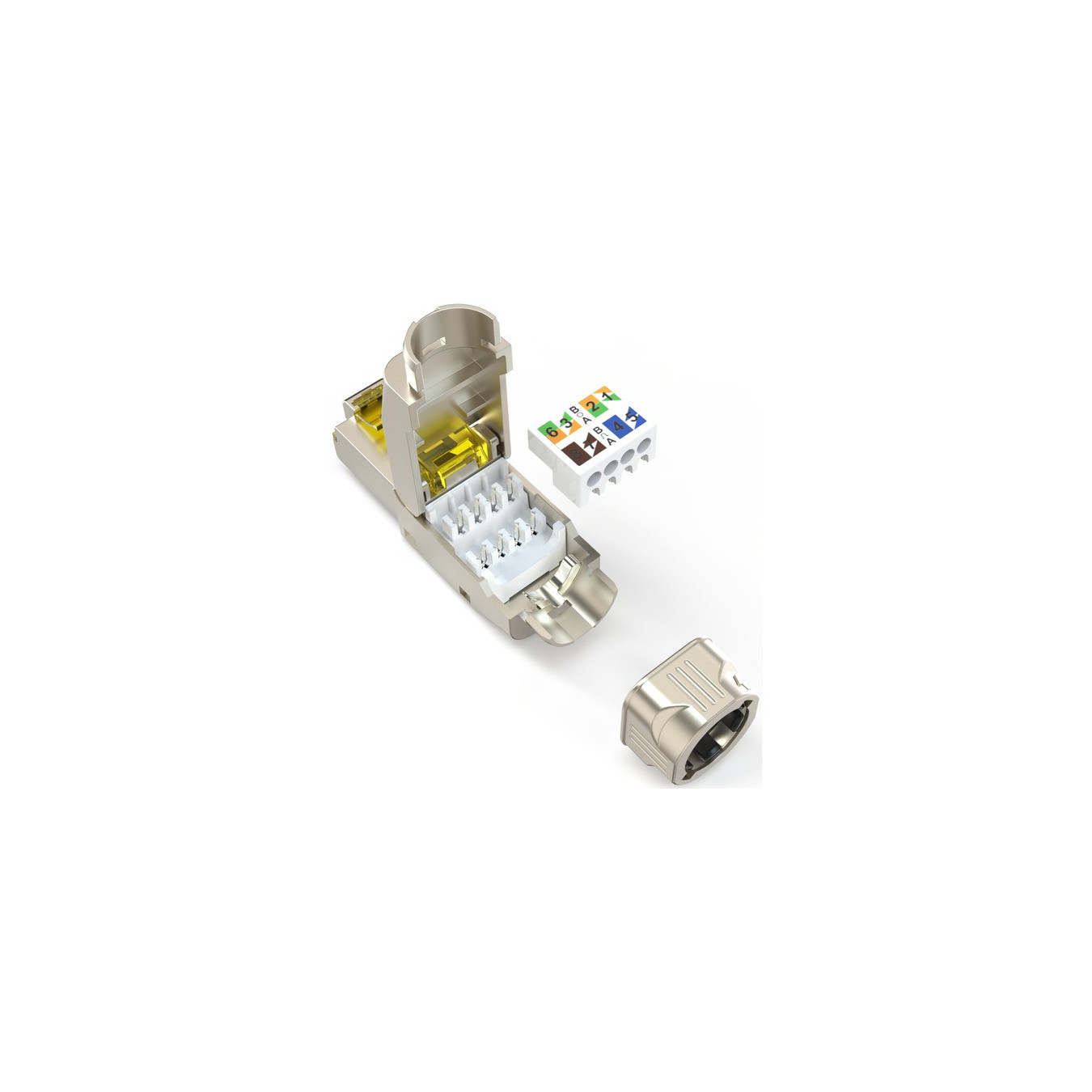 CAT 8.1 field connector, shielded, tool-free — Buy in Cyprus with Fast Delivery