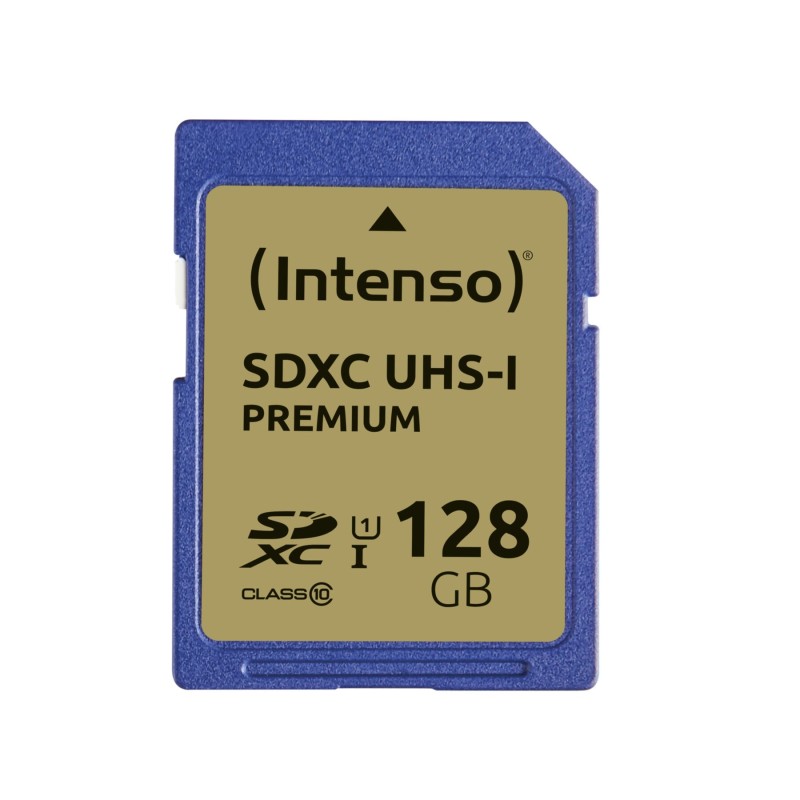 Buy Intenso Premium 128GB SDXC UHS-I Card - Model 3421491 - Blue, Class 10 (U1),... in Cyprus, Nicosia, Limassol, Larnaka, Pafos