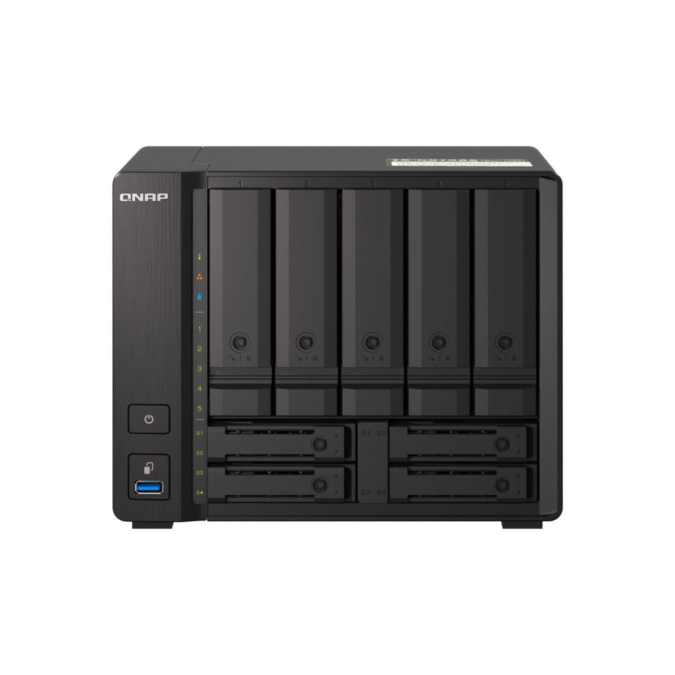 QNAP TS-h973AX - 9-Bay NAS - AMD Ryzen V1500B 2.2GHz, 8GB DDR4 SO-DIMM, SATA 6Gbps, U.2 NVMe