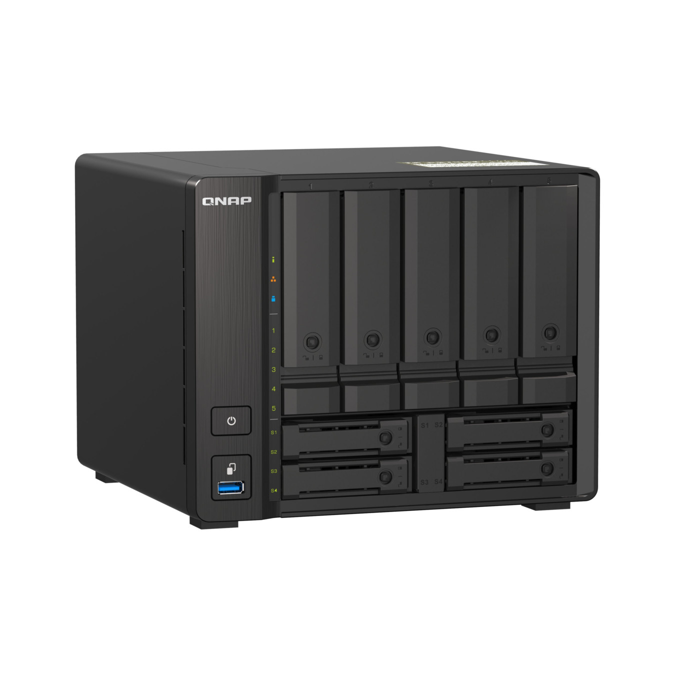 QNAP TS-h973AX - 9-Bay NAS - AMD Ryzen V1500B 2.2GHz, 8GB DDR4 SO-DIMM, SATA 6Gbps, U.2 NVMe
