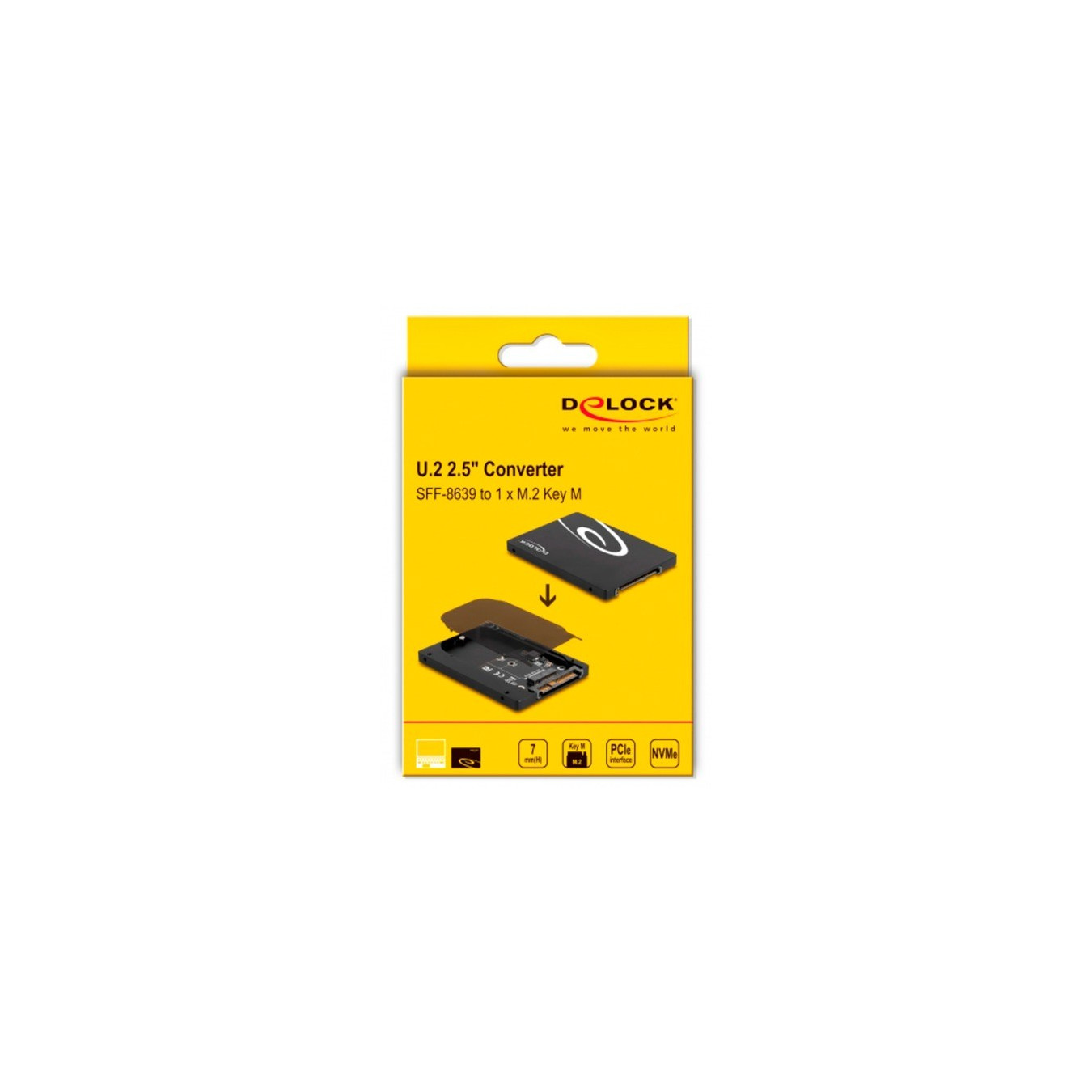2.5′′ converter U.2 SFF-8639 to M.2 NVMe — Buy in Cyprus with Fast Delivery