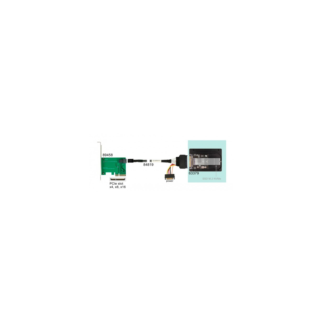2.5′′ converter U.2 SFF-8639 to M.2 NVMe — Buy in Cyprus with Fast Delivery