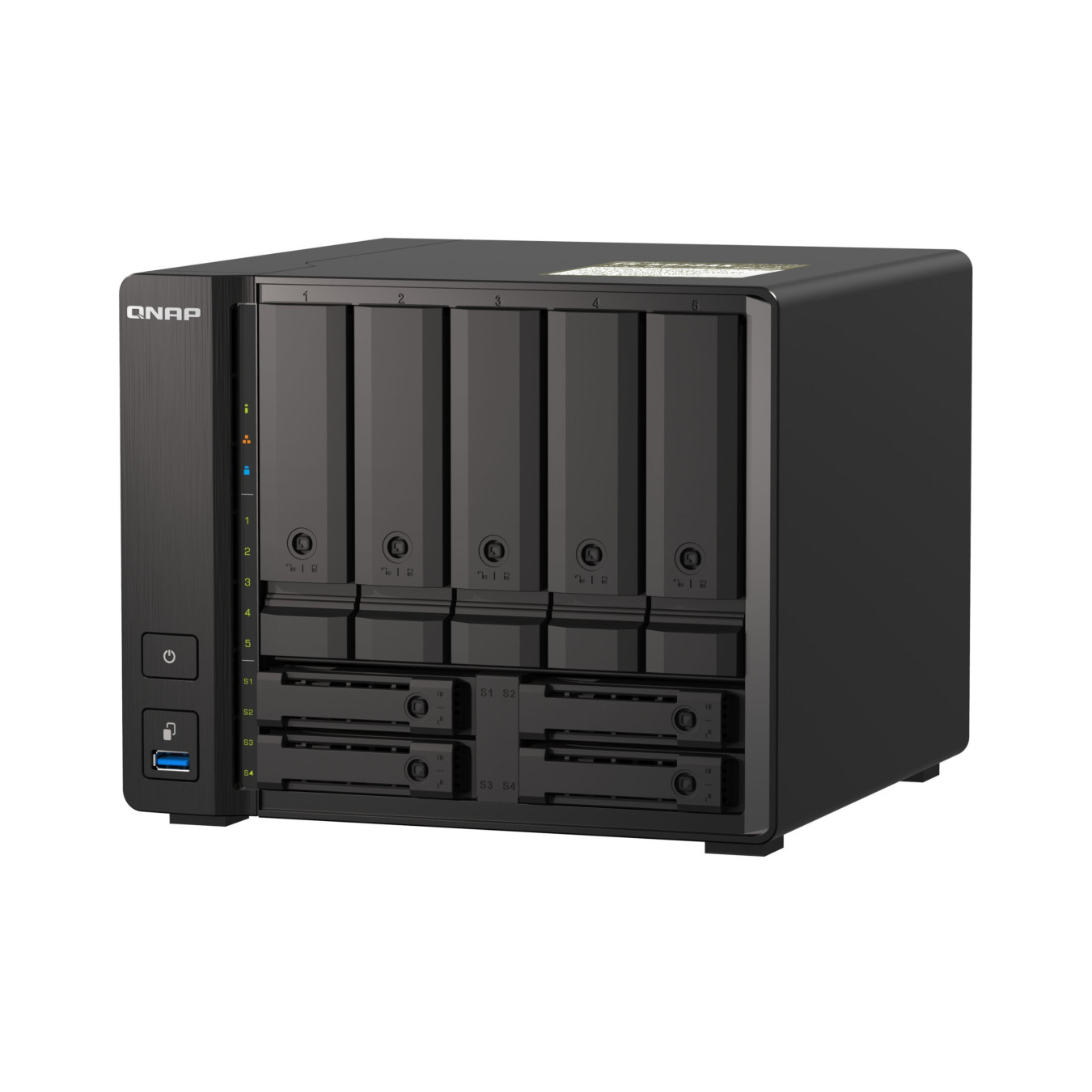 QNAP TS-h973AX - 9-Bay NAS - AMD Ryzen V1500B 2.2GHz, 8GB DDR4 SO-DIMM, SATA 6Gbps, U.2 NVMe