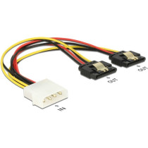 5.25' 4-pin male to 2x SATA 15-pin female, Y-cable — Buy in Cyprus with Fast Delivery