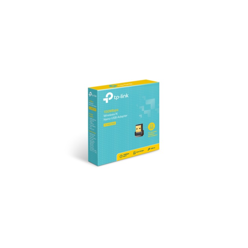 Buy TP-Link Nano USB Wi‑Fi Adapter - TL-WN725N - 150Mbps 2.4GHz, USB 2.0, Black in Cyprus, Nicosia, Limassol, Larnaka, Pafos