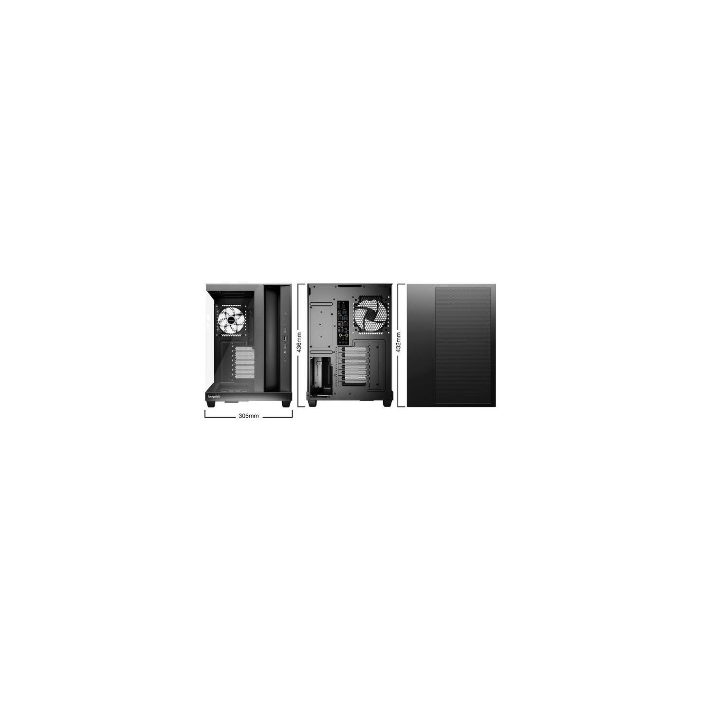 be quiet! Light Base 500 LX Black Tower Case - BGW85 (Boxed) — Buy in Cyprus with Fast Delivery