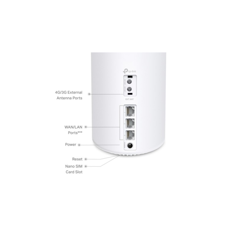 Buy TP-Link Deco X50-4G - Mesh Wi-Fi 6 Router, 4G LTE, White, Quad-core 1.7 GHz,... in Cyprus, Nicosia, Limassol, Larnaka, Pafos