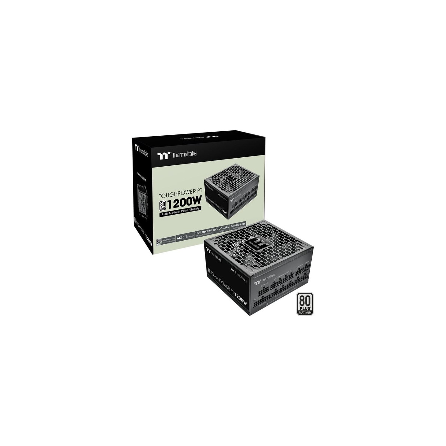 Thermaltake Toughpower PT 1200W - 80 PLUS Platinum ATX 3.1 PCIe 5.1 Fully Modular PSU - PS-TPP-1200FNFAPE-1 (Boxed)