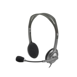 Logitech H110 Headset 981-000271 Wired Stereo 3.5mm On-ear Boom Mic (Blister) — Buy in Cyprus with Fast Delivery