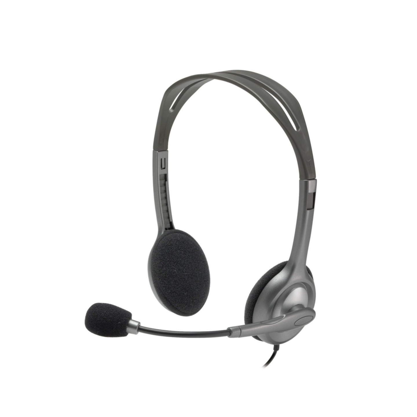 Logitech H110 Headset 981-000271 Wired Stereo 3.5mm On-ear Boom Mic (Blister) — Buy in Cyprus with Fast Delivery