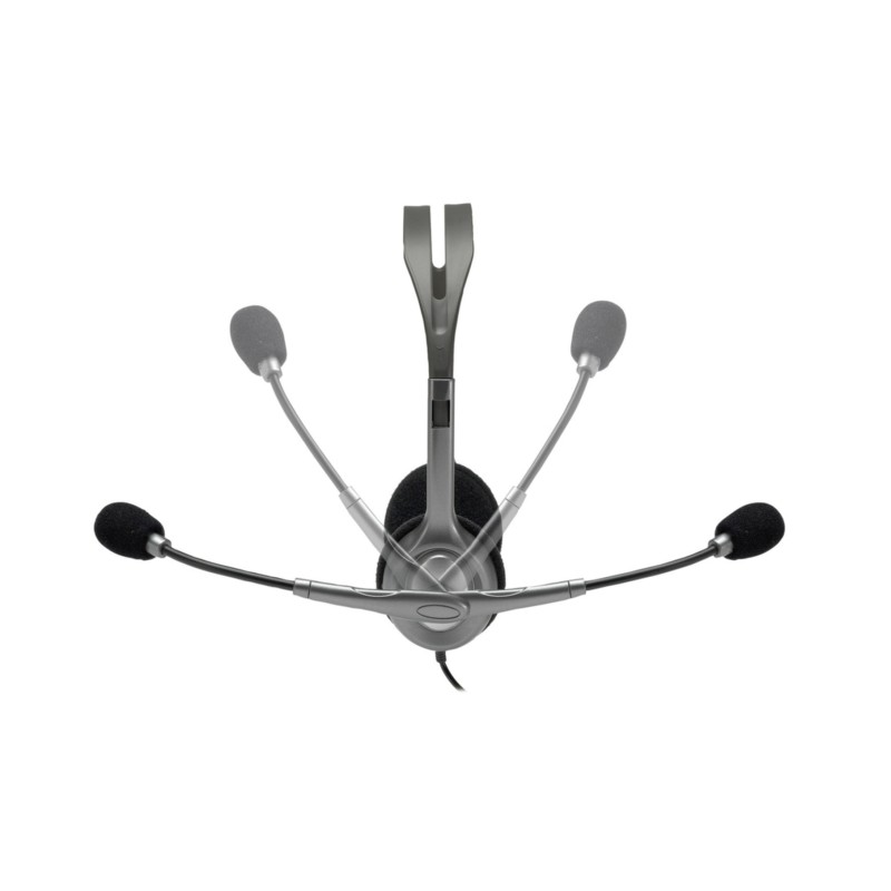Logitech H110 Headset 981-000271 Wired Stereo 3.5mm On-ear Boom Mic (Blister) — Buy in Cyprus with Fast Delivery