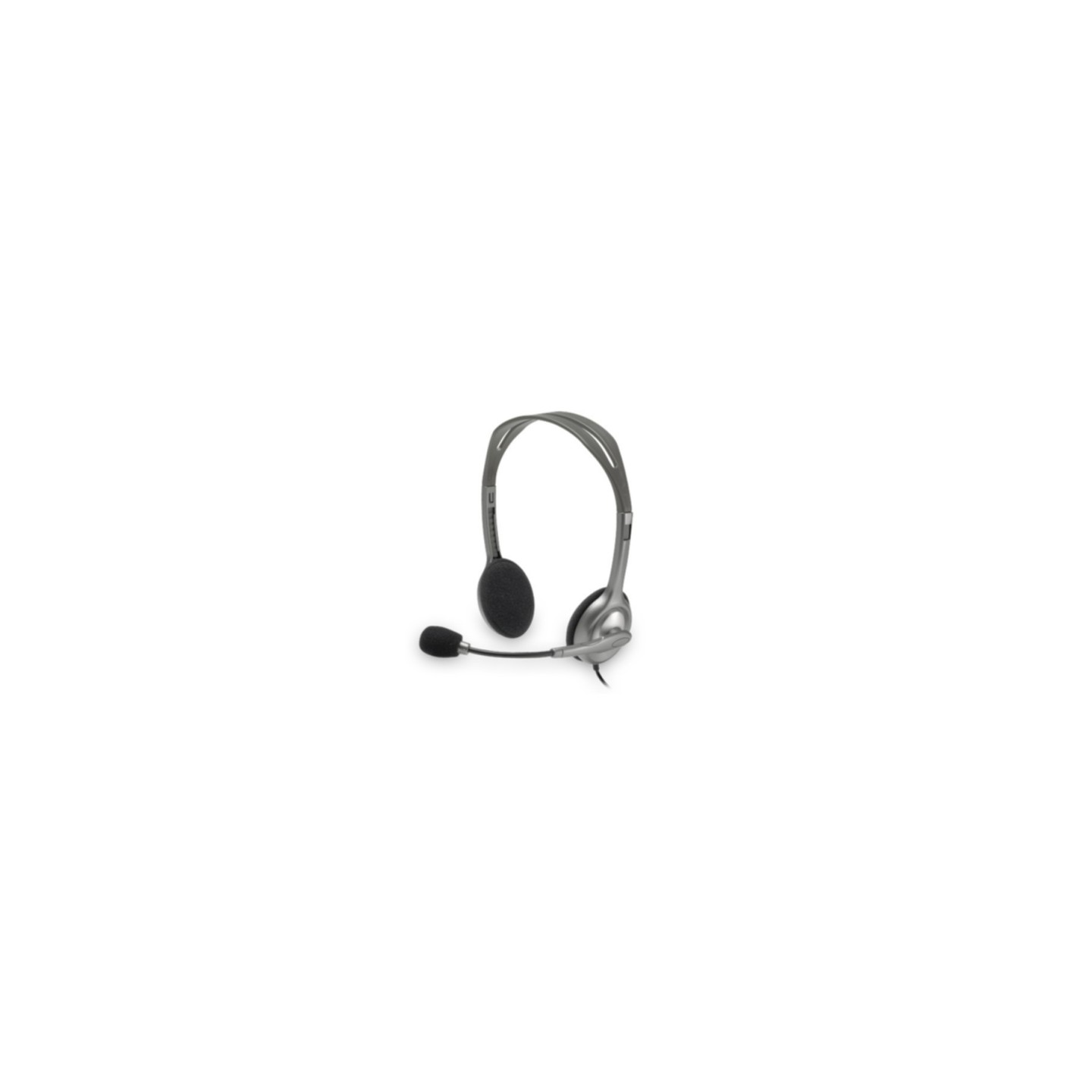 Logitech H110 Headset 981-000271 Wired Stereo 3.5mm On-ear Boom Mic (Blister) — Buy in Cyprus with Fast Delivery