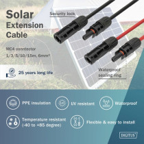 Solar cable extension Ø 6mm2 PV 1,500Volt — Buy in Cyprus with Fast Delivery