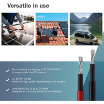 Solar cable extension Ø 6mm2 PV 1,500Volt — Buy in Cyprus with Fast Delivery