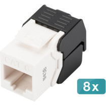 CAT 6 Keystone module, unshielded - 8 pieces, keystone module — Buy in Cyprus with Fast Delivery