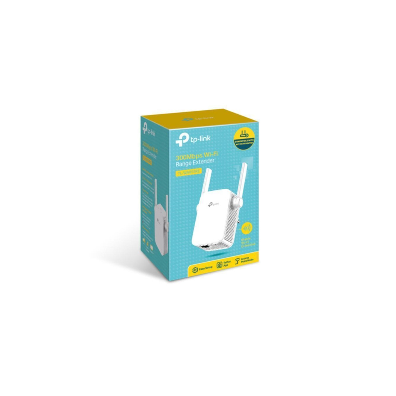 TP-Link TL-WA855RE - Wireless N300 Range Extender - 300Mbps, Dual External Antennas, White — Buy in Cyprus with Fast Delivery