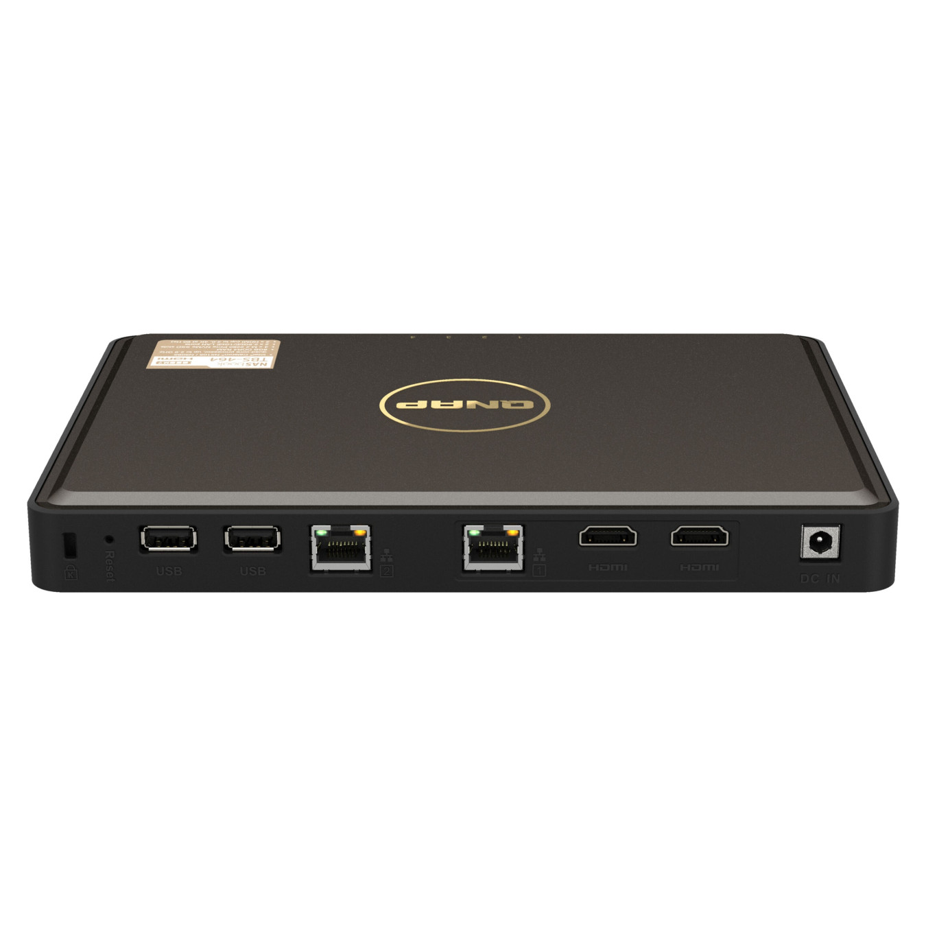 QNAP TBS-464 NASbook - 4-Bay M.2 SSD NAS - Intel Celeron N5105 2.0–2.9GHz, 8GB DDR4, Black