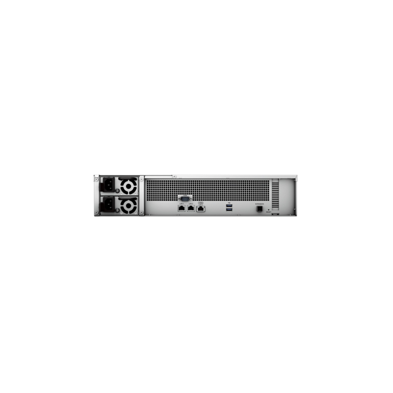 Synology RackStation RS2423RP+ - 12-Bay 2U Rack NAS - 8GB DDR4, AMD V1780B 3.35–3.6GHz, Black/Grey