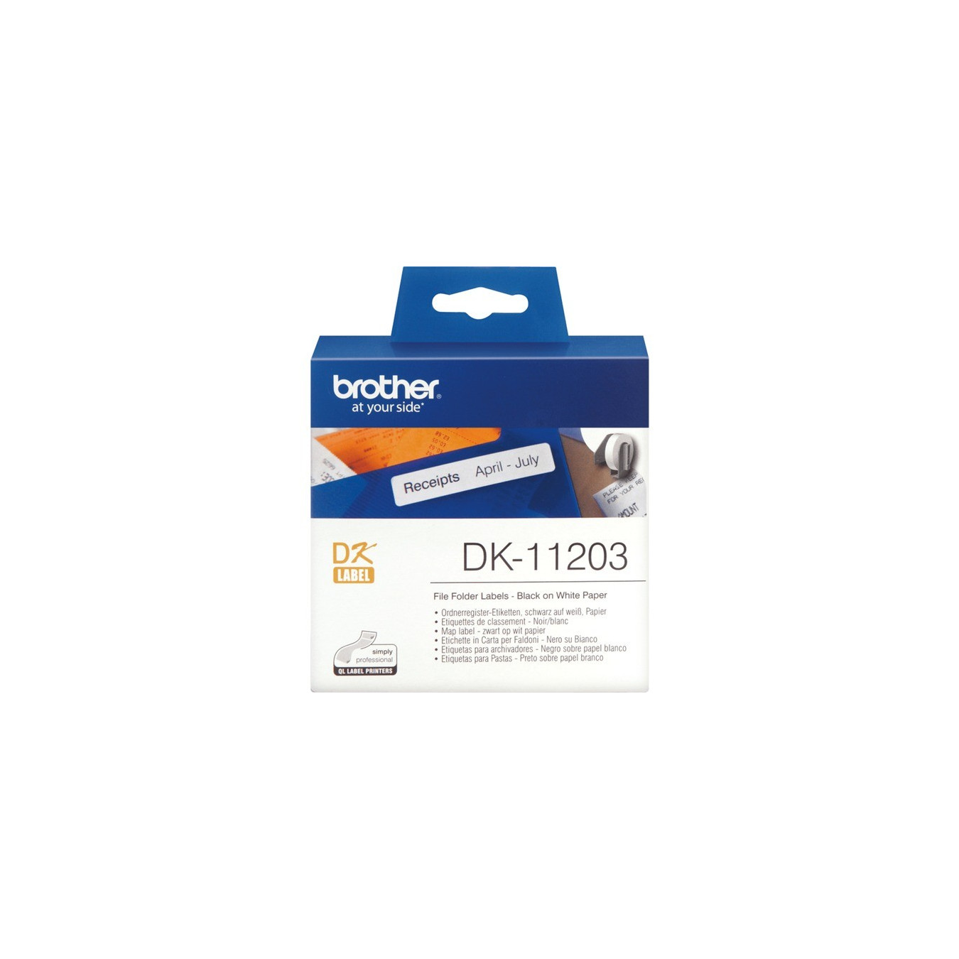 Individual labels black on white DK-11203, label — Buy in Cyprus with Fast Delivery
