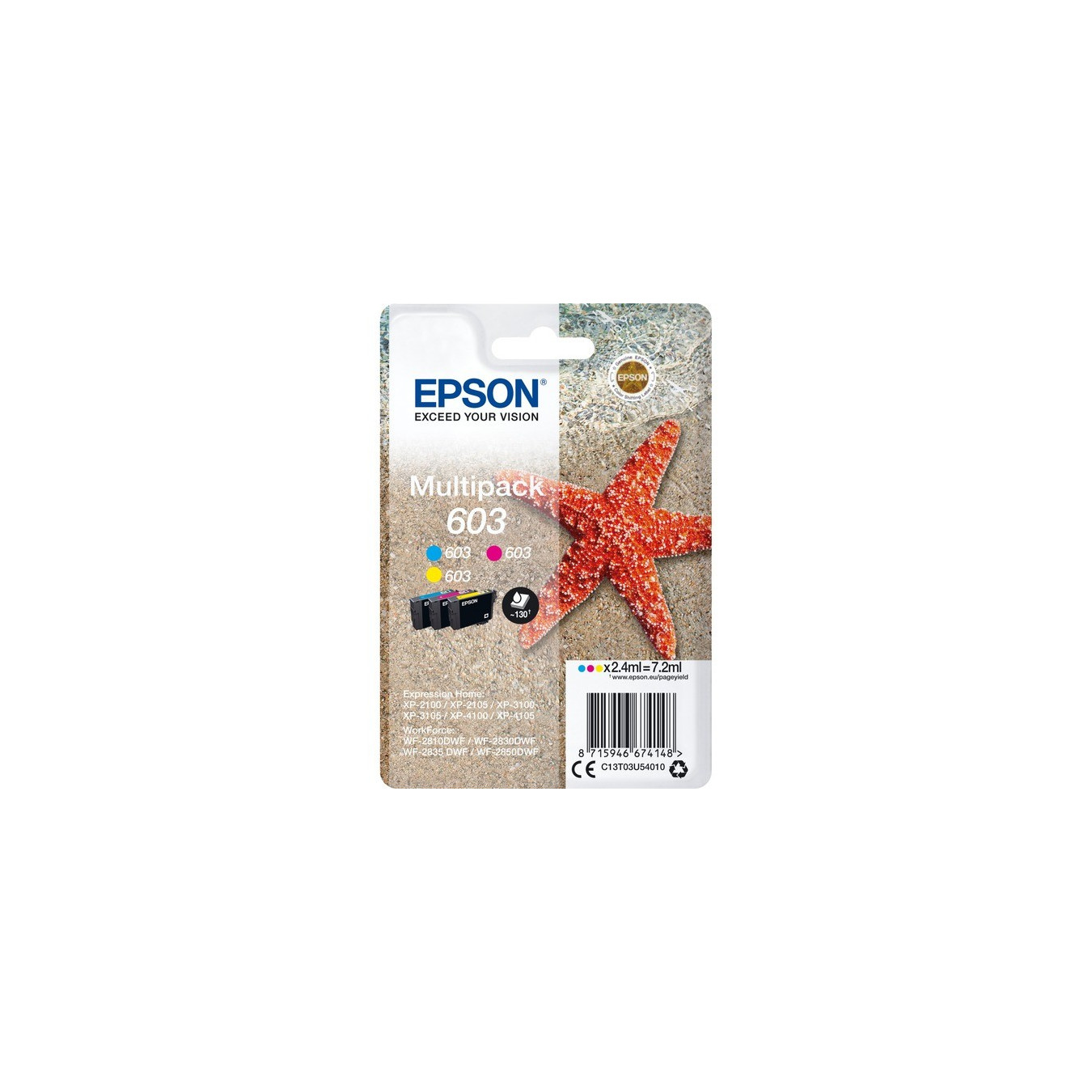 Multipack 603 3-colours (C13T03U54010), Tinte — Buy in Cyprus with Fast Delivery