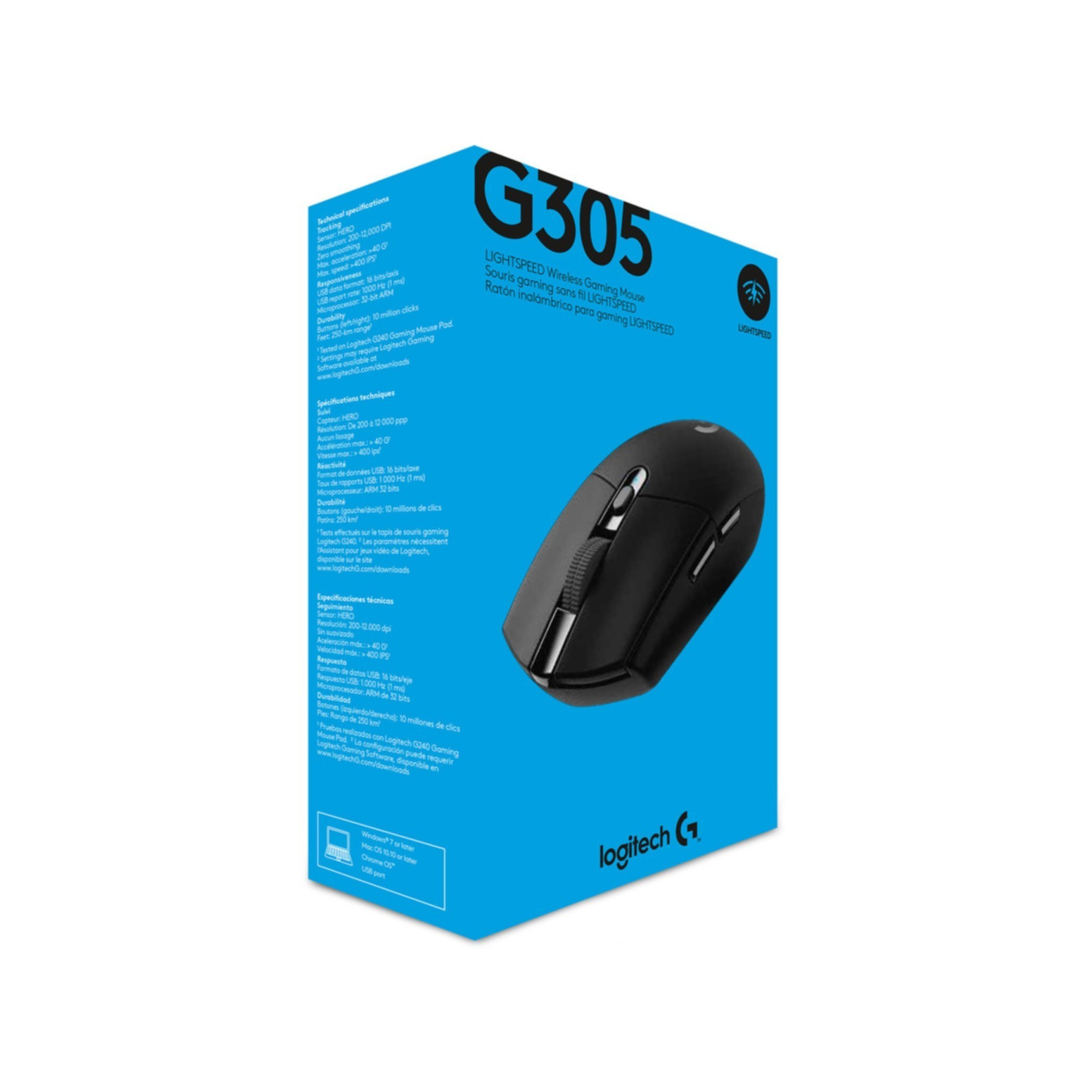 Logitech G305 Wireless Gaming Mouse - 910-005283 - Black, 12,000 DPI, 6 Buttons, Right-Hand — Buy in Cyprus with Fast Delivery