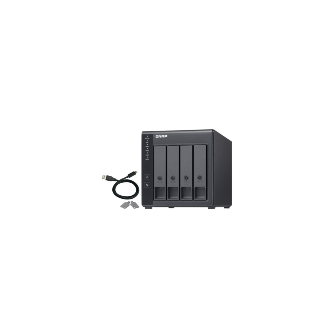 QNAP TR-004 - 4-Bay USB 3.2 Gen1 Type-C RAID Expansion Enclosure (4 x 3.5-inch SATA) — Buy in Cyprus with Fast Delivery