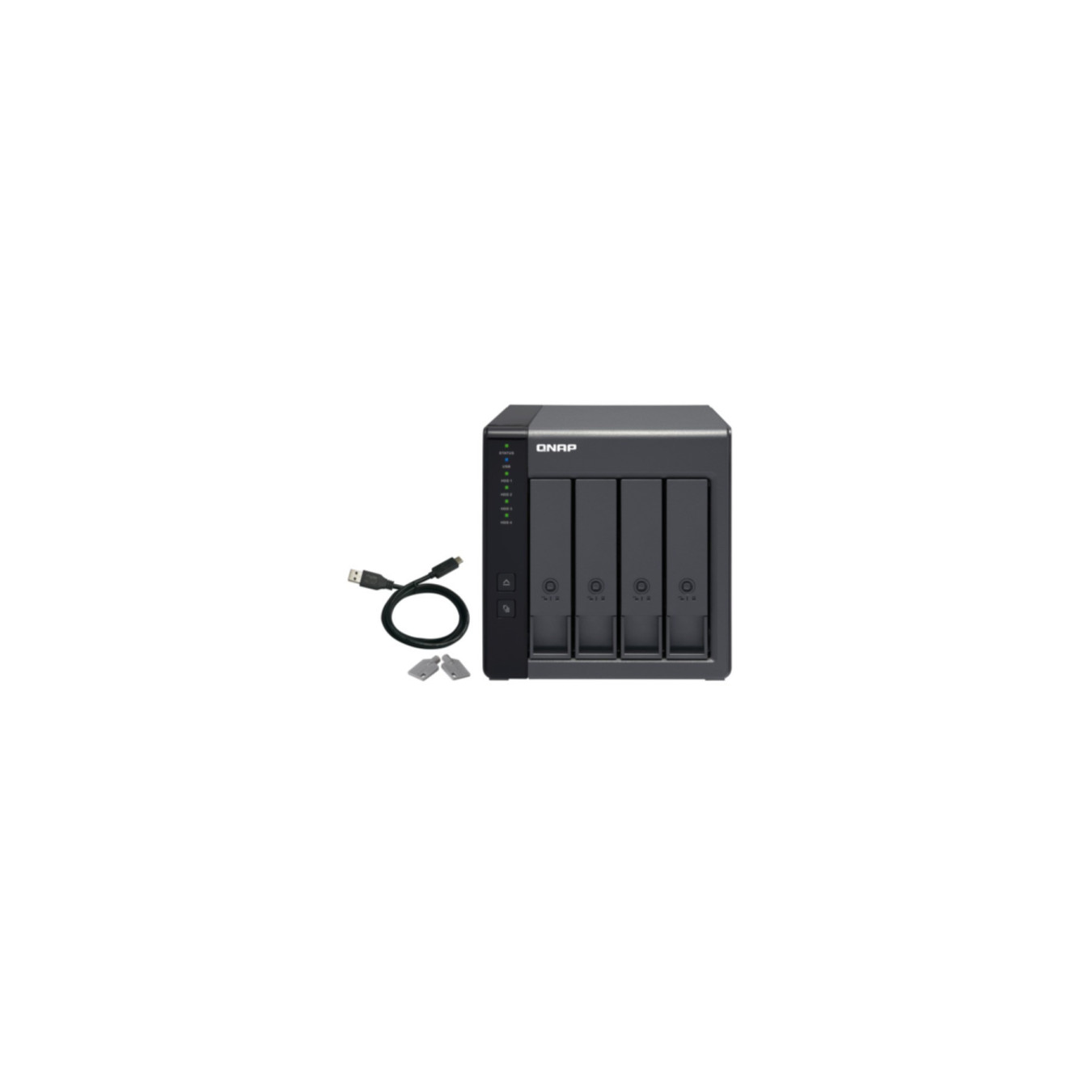 QNAP TR-004 - 4-Bay USB 3.2 Gen1 Type-C RAID Expansion Enclosure (4 x 3.5-inch SATA) — Buy in Cyprus with Fast Delivery