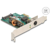 PCI Express x1 network card 2.5 Gigabit LAN 1x M12, LAN adapter — Buy in Cyprus with Fast Delivery