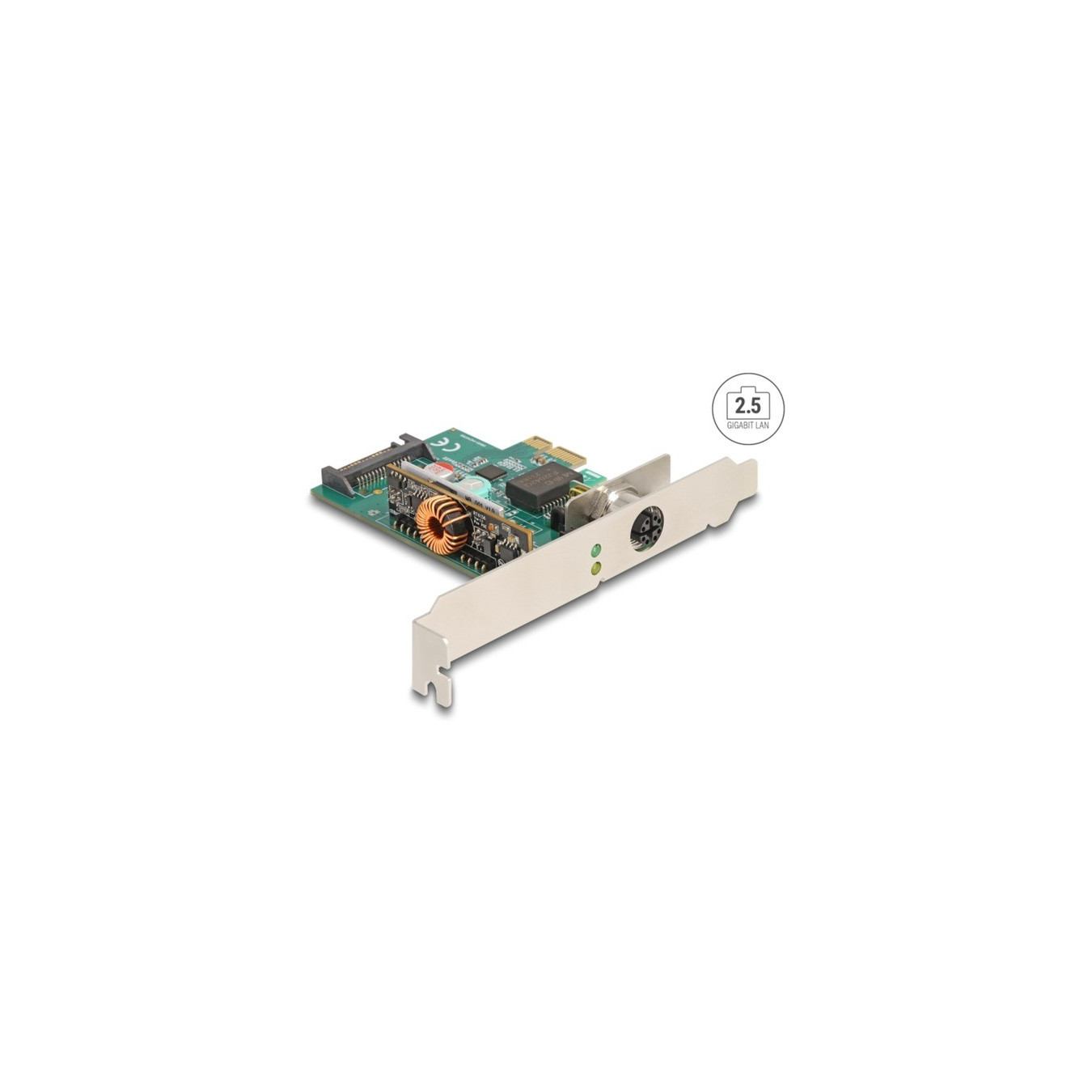 PCI Express x1 network card 2.5 Gigabit LAN 1x M12, LAN adapter — Buy in Cyprus with Fast Delivery
