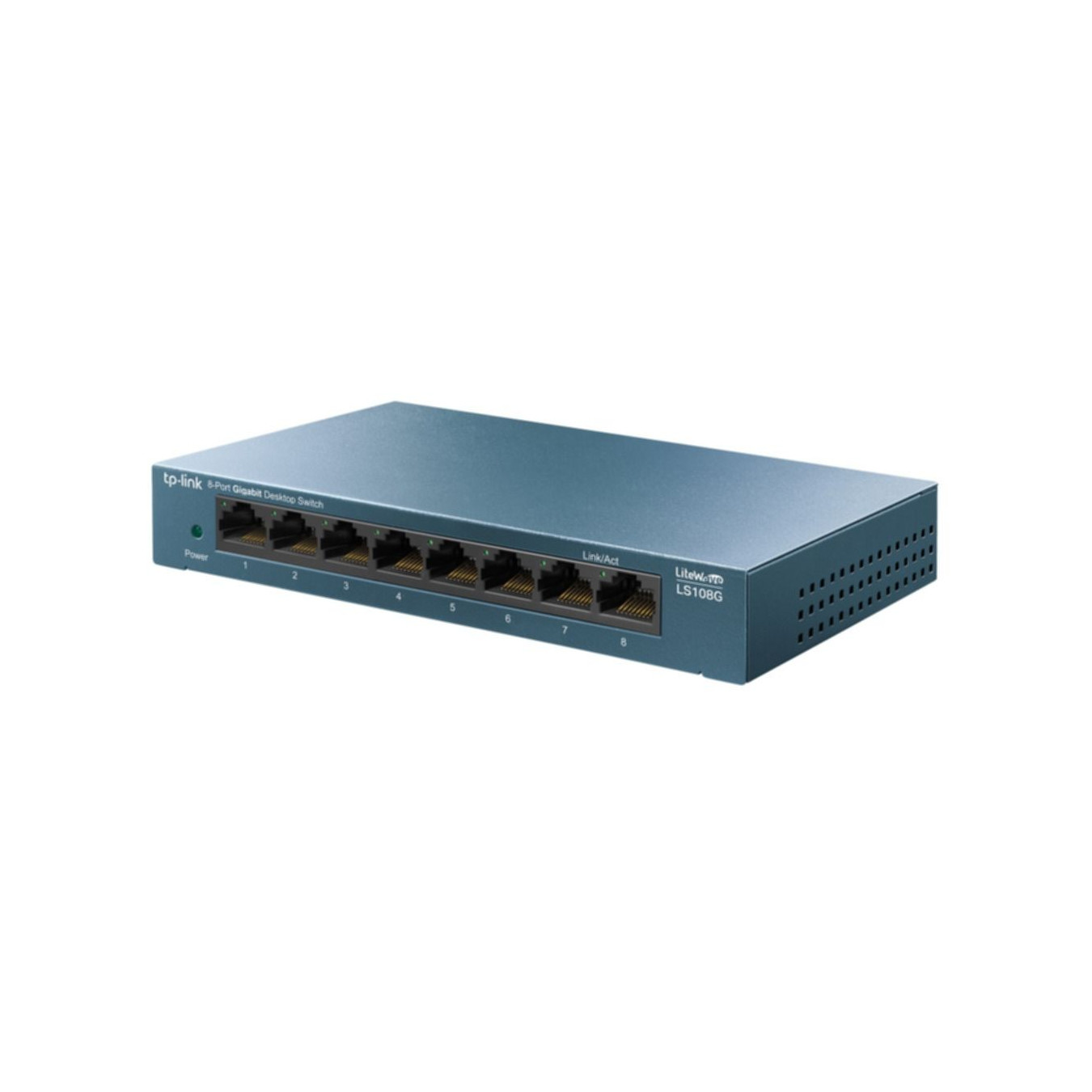 TP-Link LiteWave 8-Port Gigabit Switch - LS108G - Unmanaged, Metal Case (10/100/1000 Mbps) — Buy in Cyprus with Fast Delivery
