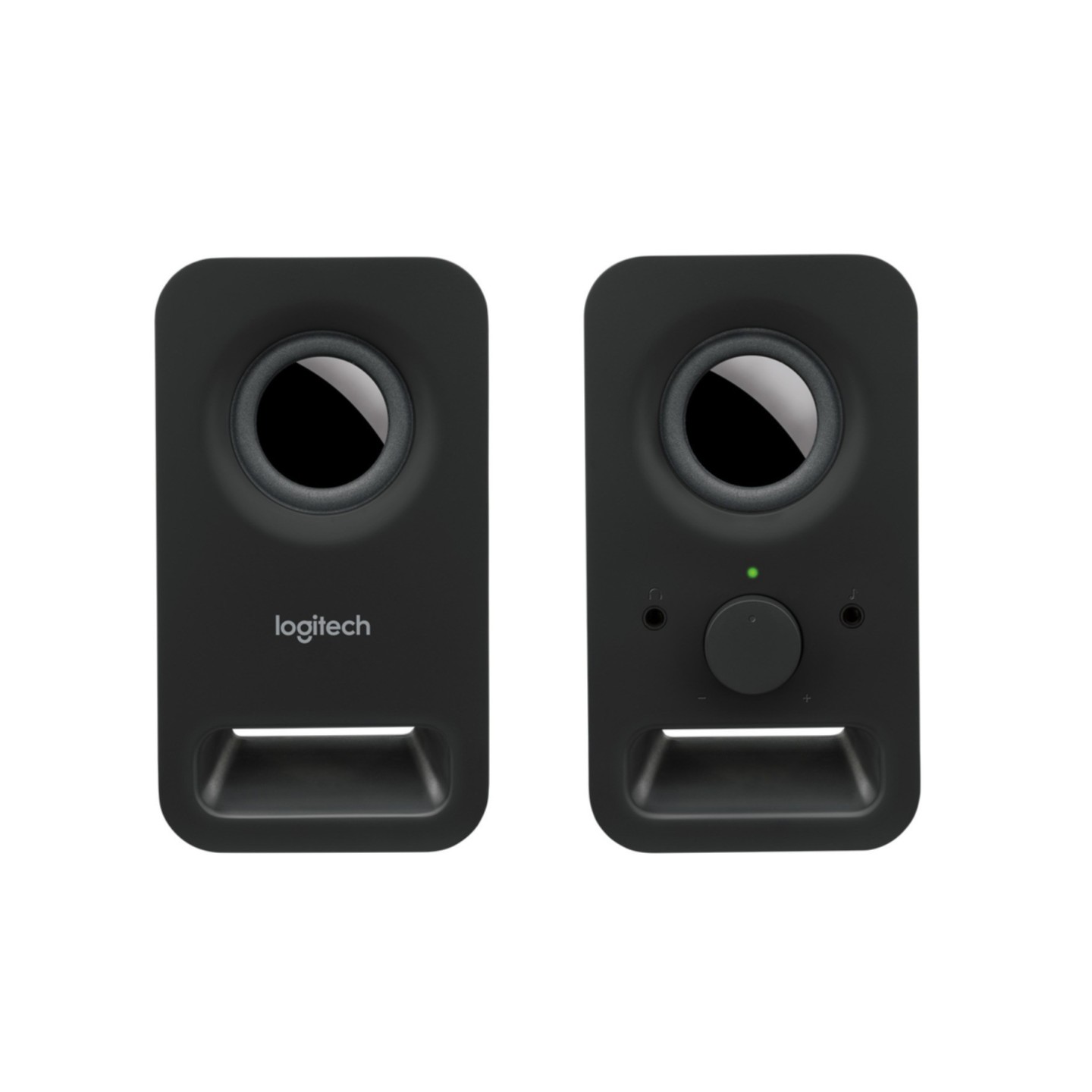 Logitech Z150 Speakers - 980-000814 - Compact 2.0 PC Speakers, 3W RMS, Black (3.5mm, AC Powered)