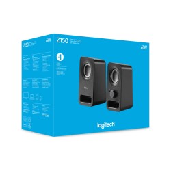 Buy Logitech Z150 Speakers - 980-000814 - Compact 2.0 PC Speakers, 3W RMS, Black... in Cyprus, Nicosia, Limassol, Larnaka, Pafos