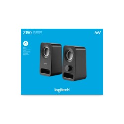 Buy Logitech Z150 Speakers - 980-000814 - Compact 2.0 PC Speakers, 3W RMS, Black... in Cyprus, Nicosia, Limassol, Larnaka, Pafos