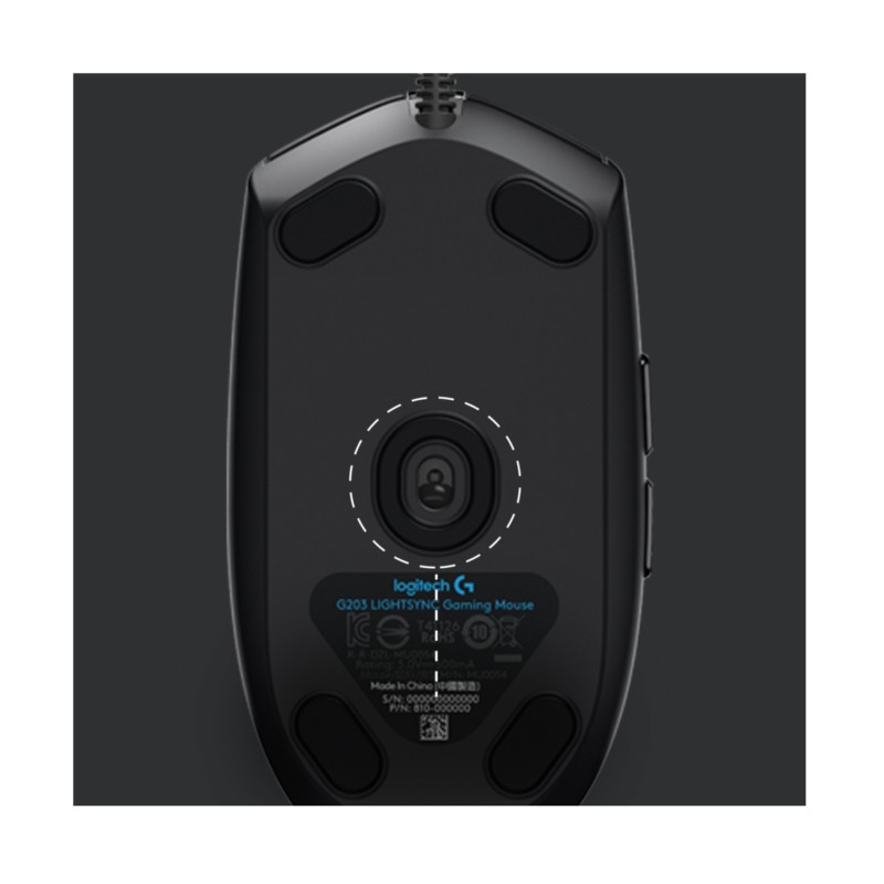 Buy Logitech G203 Wired Gaming Mouse - 910-005796 - Black, 8000 DPI, 6 Programma... in Cyprus, Nicosia, Limassol, Larnaka, Pafos