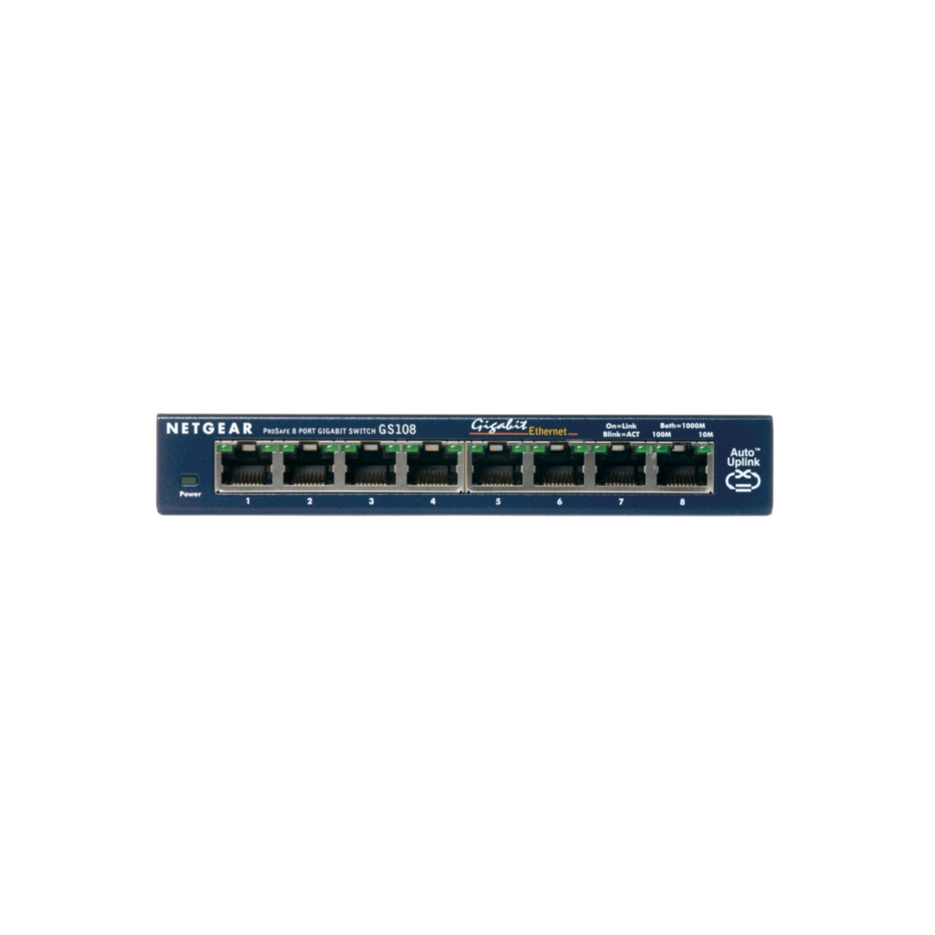 NETGEAR ProSafe 8-Port Gigabit Switch - GS108GE - Unmanaged, Dark Blue — Buy in Cyprus with Fast Delivery
