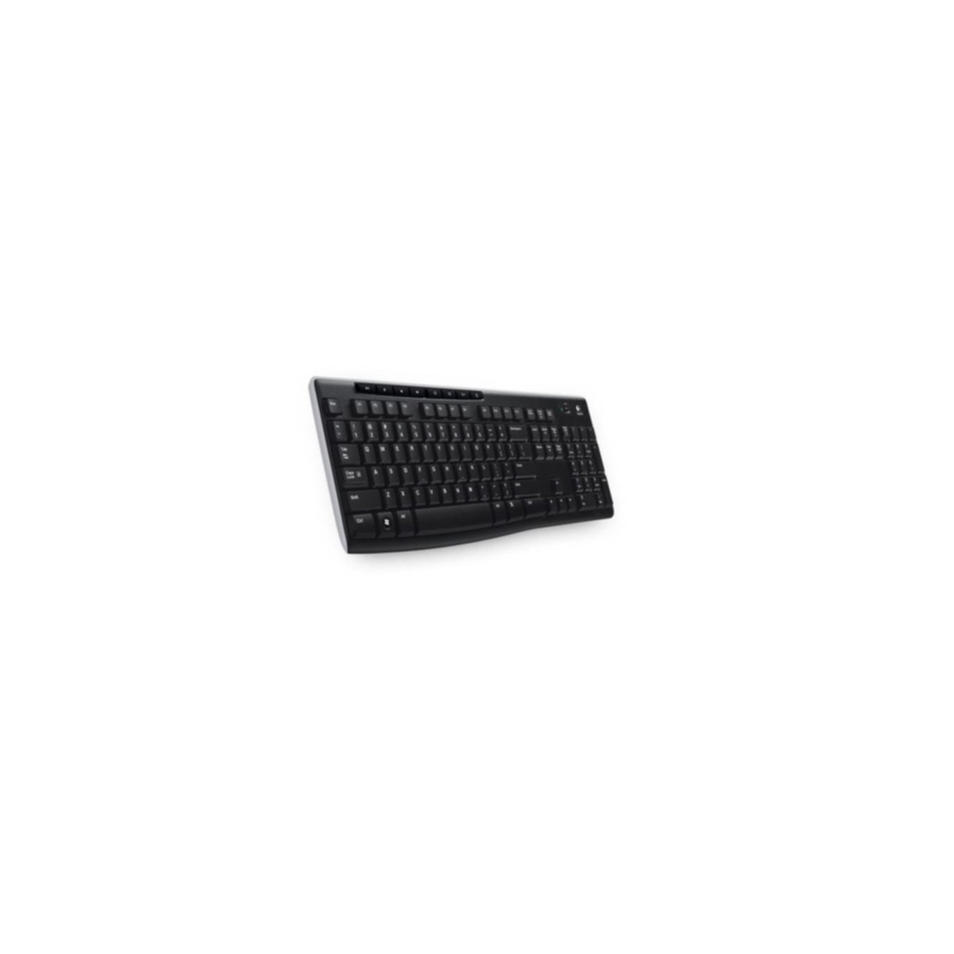 Logitech K270 Wireless Keyboard - 920-003052 - Black, German QWERTZ, 2.4 GHz USB-A Unifying Receiver, Full-size
