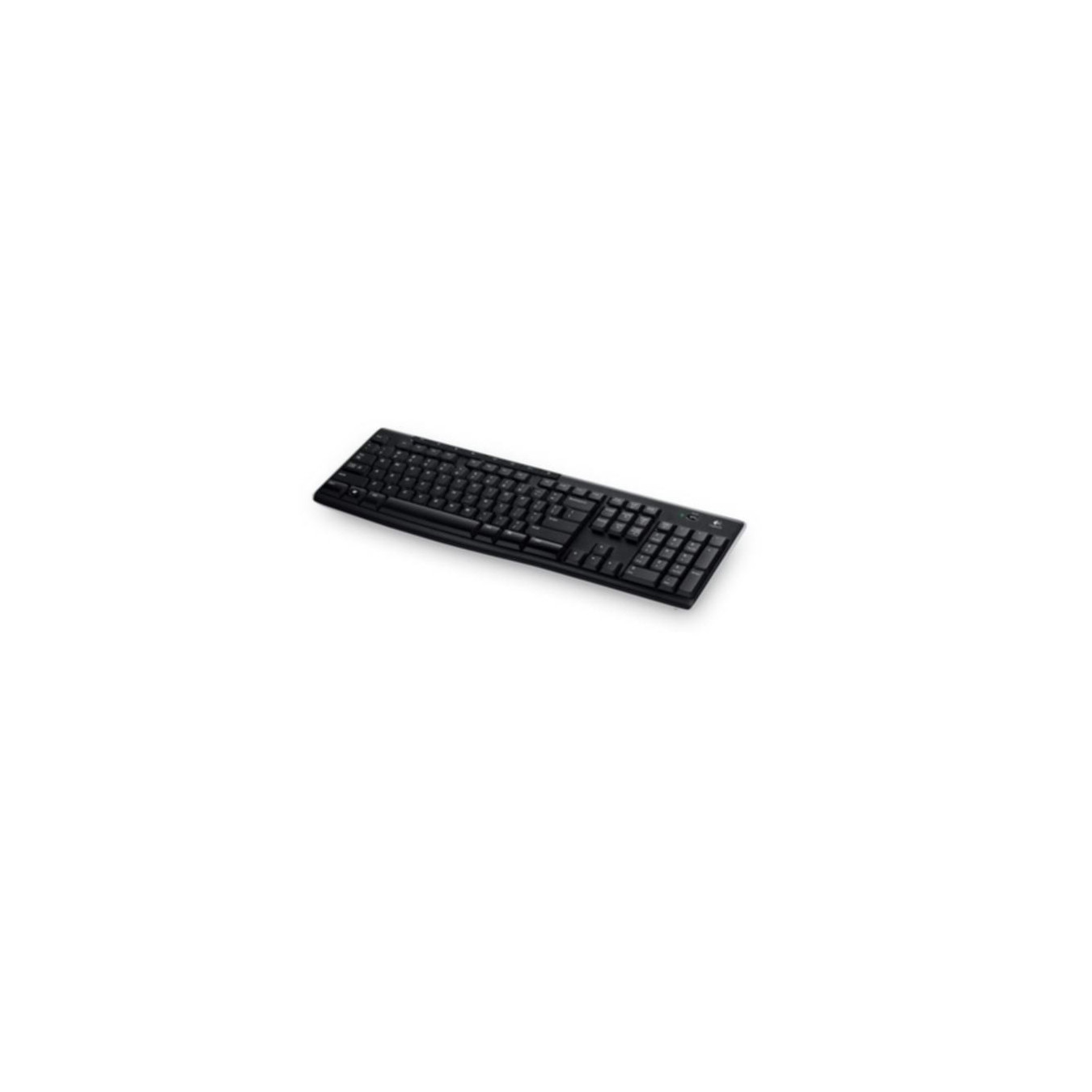 Logitech K270 Wireless Keyboard - 920-003052 - Black, German QWERTZ, 2.4 GHz USB-A Unifying Receiver, Full-size