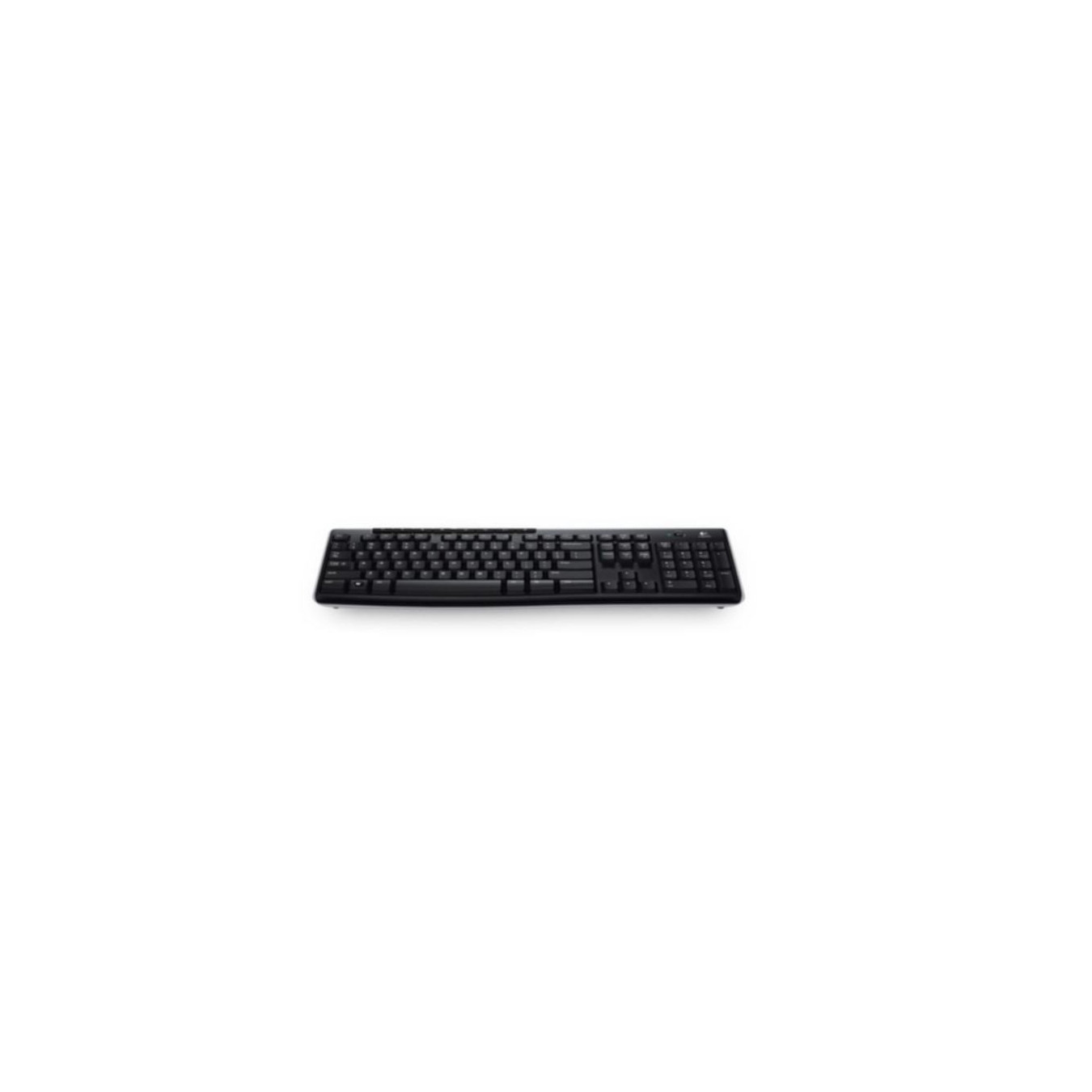 Logitech K270 Wireless Keyboard - 920-003052 - Black, German QWERTZ, 2.4 GHz USB-A Unifying Receiver, Full-size